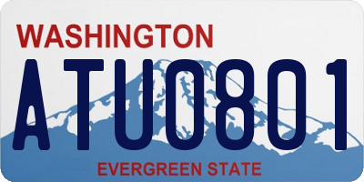 WA license plate ATU0801