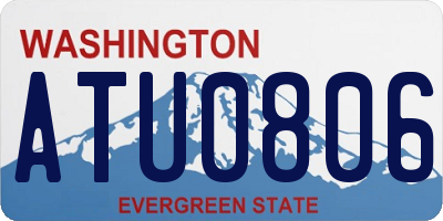 WA license plate ATU0806
