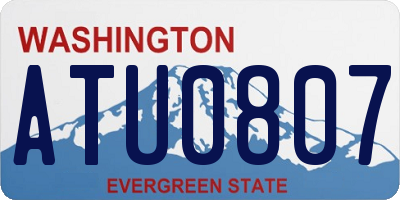 WA license plate ATU0807