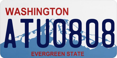 WA license plate ATU0808