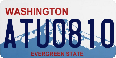WA license plate ATU0810