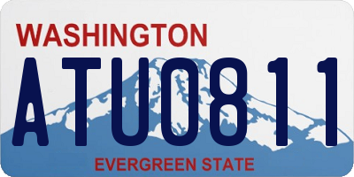 WA license plate ATU0811