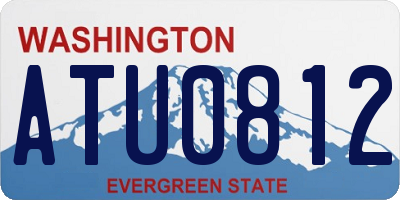 WA license plate ATU0812