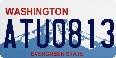 WA license plate ATU0813
