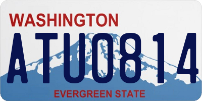 WA license plate ATU0814