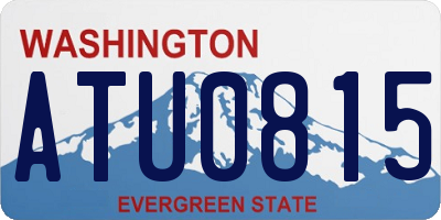 WA license plate ATU0815