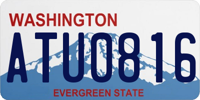 WA license plate ATU0816