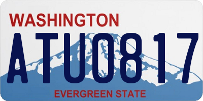 WA license plate ATU0817