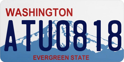 WA license plate ATU0818