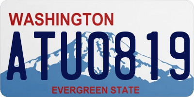WA license plate ATU0819