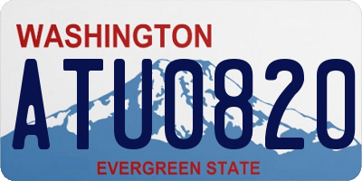 WA license plate ATU0820