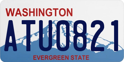WA license plate ATU0821