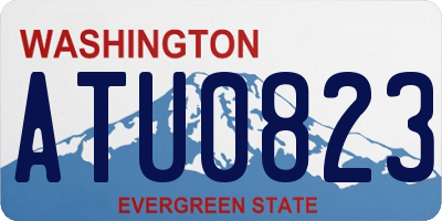 WA license plate ATU0823