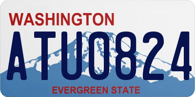 WA license plate ATU0824