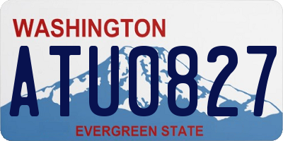 WA license plate ATU0827