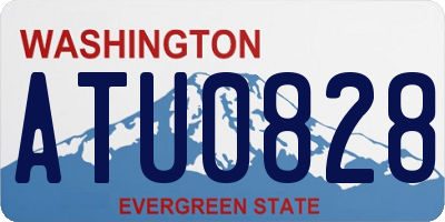 WA license plate ATU0828