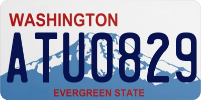 WA license plate ATU0829