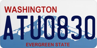 WA license plate ATU0830