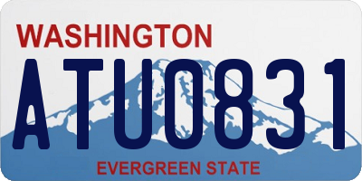 WA license plate ATU0831