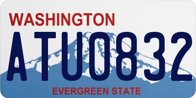 WA license plate ATU0832