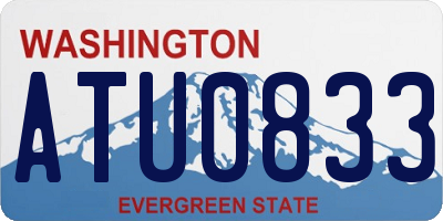 WA license plate ATU0833