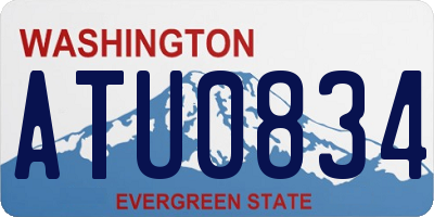 WA license plate ATU0834