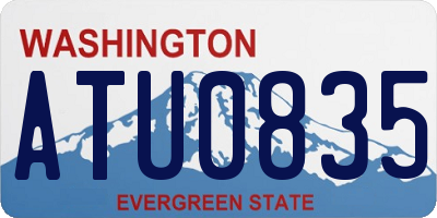 WA license plate ATU0835