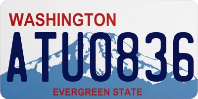 WA license plate ATU0836