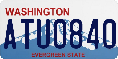 WA license plate ATU0840