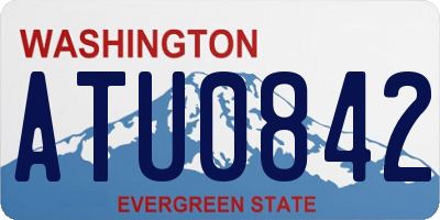 WA license plate ATU0842
