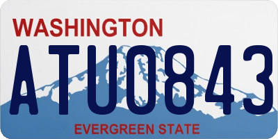 WA license plate ATU0843