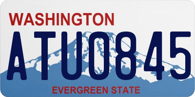 WA license plate ATU0845