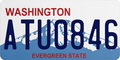 WA license plate ATU0846