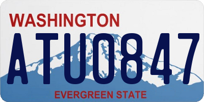 WA license plate ATU0847
