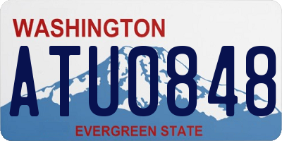 WA license plate ATU0848
