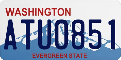 WA license plate ATU0851