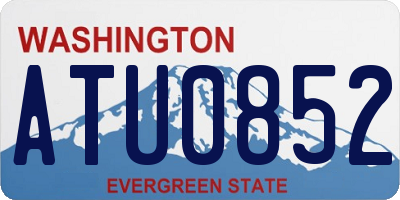 WA license plate ATU0852
