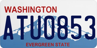 WA license plate ATU0853
