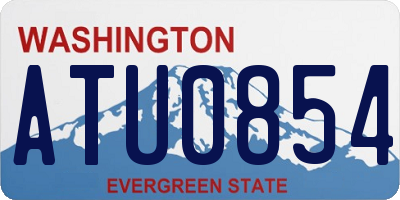 WA license plate ATU0854