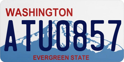 WA license plate ATU0857