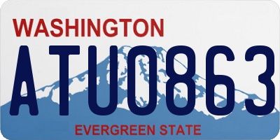 WA license plate ATU0863