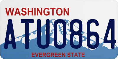 WA license plate ATU0864