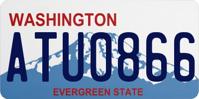 WA license plate ATU0866