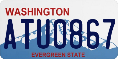 WA license plate ATU0867