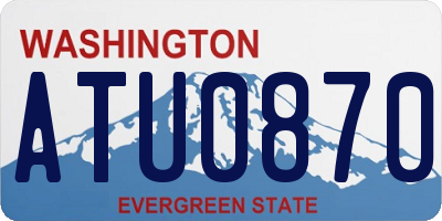WA license plate ATU0870