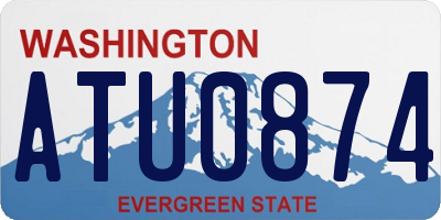 WA license plate ATU0874