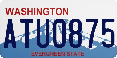 WA license plate ATU0875
