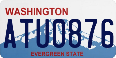 WA license plate ATU0876