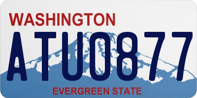 WA license plate ATU0877