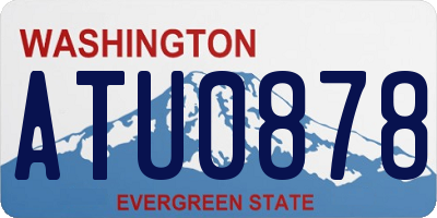WA license plate ATU0878